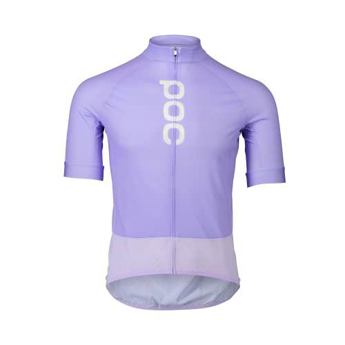 POC M's Essential Road Logo Jersey T-Shirt, Amethyst/Purple Quartz