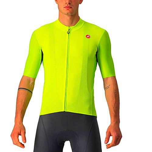 castelli Endurance Elite JRS Sweatshirt, Men's, Electric Lime/Black-Blue-Magen, S