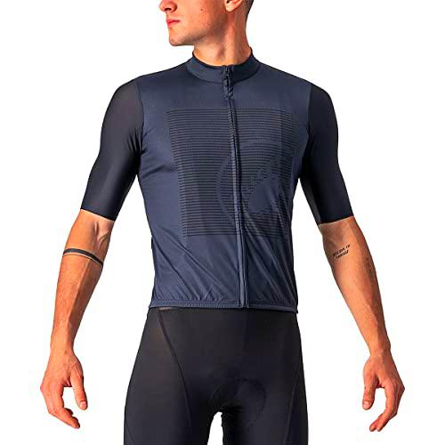 castelli Bagarre Jersey Camiseta, Hombre, Light Black/Black, M