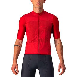 castelli Jersey Bagarre Camiseta, Hombre, Pro Red/Burdeos, L