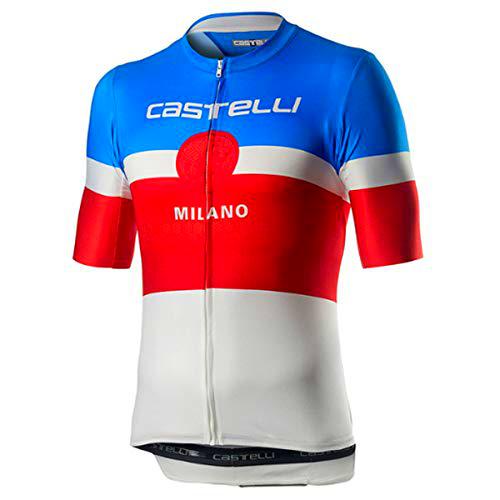 castelli Milano Camiseta, Hombre, Blanco, XS