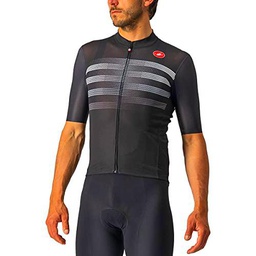 castelli Endurance Pro Jersey Camiseta, Hombre, Light Black/White-Gray, X-Large