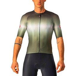 castelli Aero Race 6.0 Jersey Camiseta, Hombre, Military Green/Light Black, X-Large