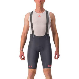 CASTELLI 4523001-030 Free Aero RC Classic BIBSHORT Men's Shorts Dark Gray/Hibiscus L