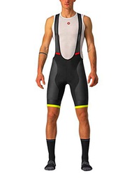 castelli COMPETIZIONE Kit Bib Shorts, Men's, Electric Lime/Black-Blue-Magen, L