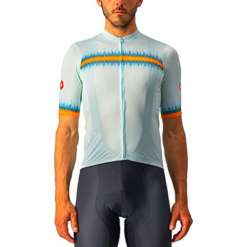 castelli Grimpeur Jersey Camiseta, Hombre, Light Acqua, M