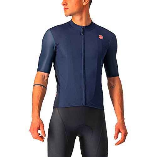 castelli Endurance Elite Jersey Camiseta, Hombre, Savile Blue, XX-Large