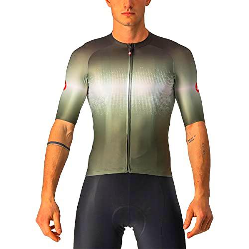 castelli Aero Race 6.0 Jersey Camiseta, Hombre, Military Green/Light Black, S