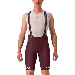 CASTELLI 4523001-625 Free Aero RC Classic BIBSHORT Men's Shorts Deep Bordeaux/Ivory L