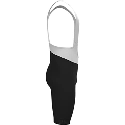 Odlo Hombre Pantalones Cortos de Ciclismo con Tirantes ZEROWEIGHT, White