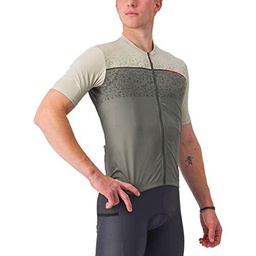 CASTELLI Unlimited ENTRATA Jersey T-Shirt, Travertine Gray/Forest Gray, XL Men's