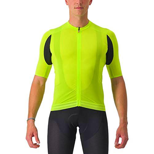 CASTELLI SUPERLEGGERA 3 Jersey T-Shirt, Electric Lime, M Men's