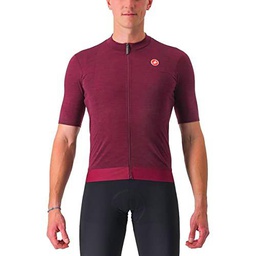 CASTELLI Essenza Jersey T-Shirt, Bordeaux, S Men's