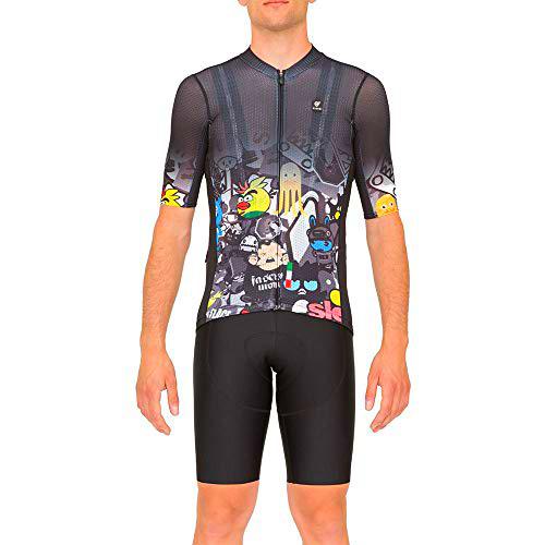 PISSEI Sanremo Maillot, Hombre, Negro, S