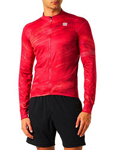 Sportful Cliff Sup TH JRS T-Shirt, Red Rumba POMPELMO Red Wine, L Men's