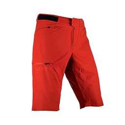 Leatt Pantalones Cortos MTB Trail 1.0, Lava, 52W para Hombre