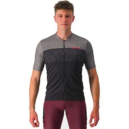 CASTELLI Unlimited ENTRATA Jersey T-Shirt, Gunmetal Gray/Black, S Men's