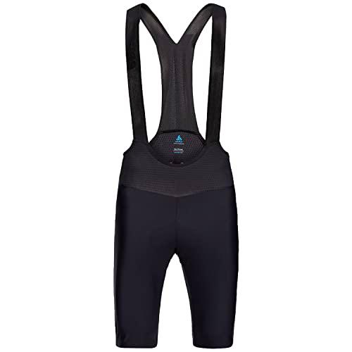 Odlo Hombre Pantalones Cortos de Ciclismo con Tirantes ZEROWEIGHT Chill-Tec Pro, Black, M