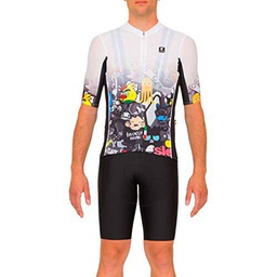 PISSEI Sanremo Maillot, Hombre, Blanco, S