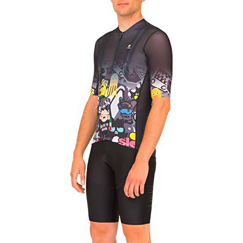 PISSEI Sanremo Maillot, Hombre, Negro, XS