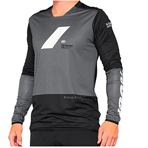 100% MTB WEAR R-Core X Jersey Charcoal/Black, Negro