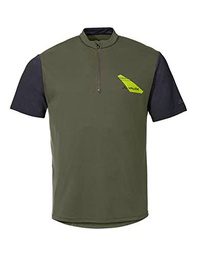 VAUDE Camiseta Ledro para Hombre, Caqui, Small