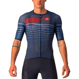 castelli Climber's 3.0 SL Jersey Camiseta, Hombre, Savile Azul/Rojo, L