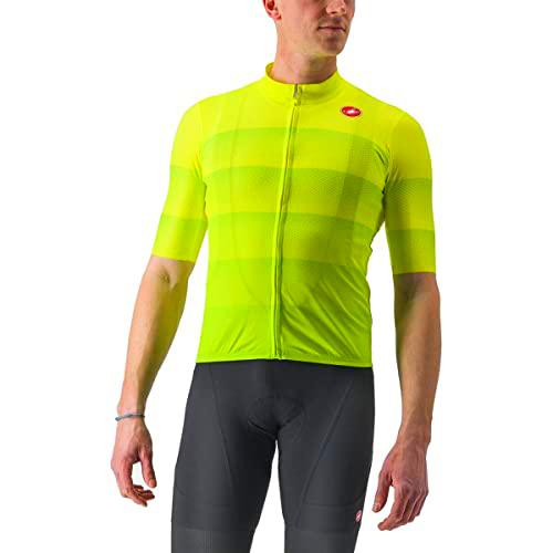 CASTELLI LIVELLI Jersey T-Shirt, Yellow Fluo, L Men's