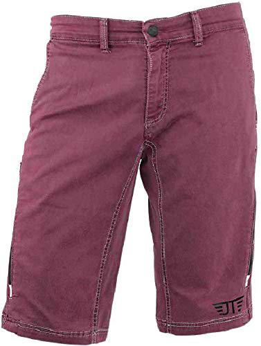 Jeanstrack Heras Pantalon Corto de Mountain Bike, Unisex Adulto, Wine, XXL