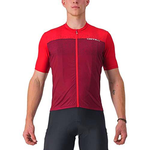 CASTELLI Unlimited ENTRATA Jersey T-Shirt, Dark Red/Bordeaux, L Men's