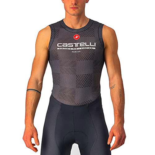 castelli Pro Mesh Bl Sleeveless Camiseta, Hombre, Negro, L