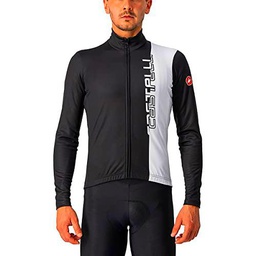 CASTELLI Traguardo Jersey FZ Sudadera, Hellschwarz/Weiß