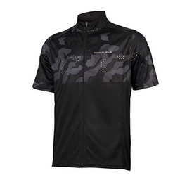 ENDURA Hummvee Ray II Manga Corta Maillot para Hombre, Negro, XL