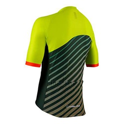 Nalini BASCROSS T-Shirt, EV Green/MIL Green/Red, L Men's