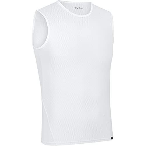 GripGrab Ultralight Sleeveless Summer Cycling Mesh Base Layer Anti-Odour Under-Shirt Vest Lightweight Bicycle Underwear, Blanco, l