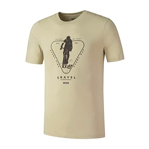 SHIMANO tee Camisetas, Adultos Unisex, Olive Gravel (Verde), M