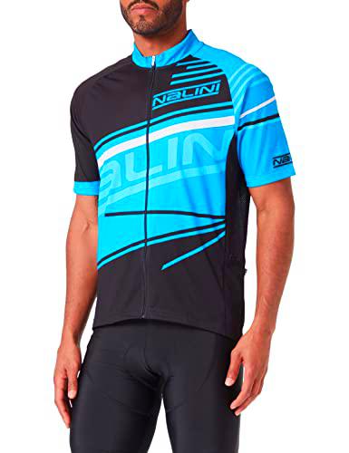 Nalini Track Jersey T-Shirt, Black/Blue, L Men's