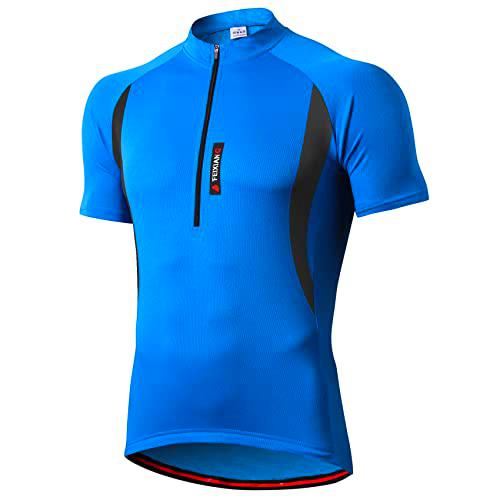 MEETWEE Maillot Ciclismo Hombre, Bicicleta De para Jersey Manga Corta Cómodo Respirable Secado Rápido