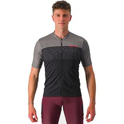 CASTELLI Unlimited ENTRATA Jersey T-Shirt, Gunmetal Gray/Black, L Men's