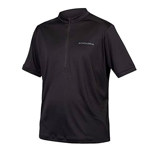 ENDURA Hummvee Ray II Manga Corta Maillot para Hombre, Negro, XS