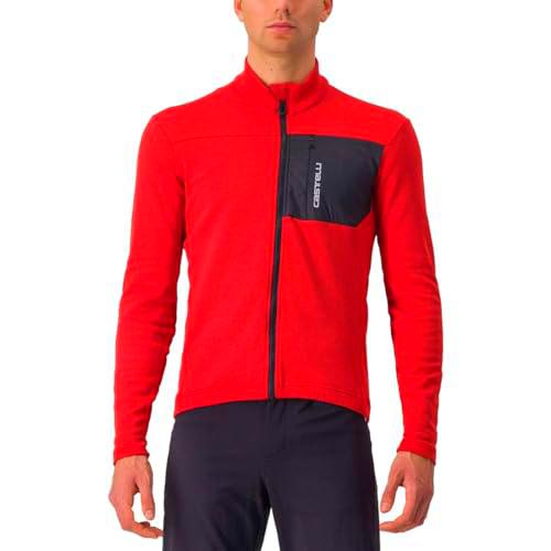 CASTELLI 4522505-642 UNLTD Trail Jersey Sweatshirt Hombre Pompeian Red/Dark Gray Tamaño S