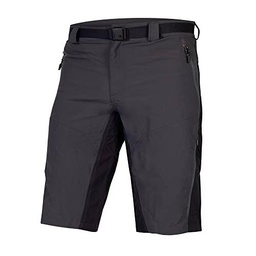 ENDURA Hummvee Short con Culote Interior para Hombre, Gris, S