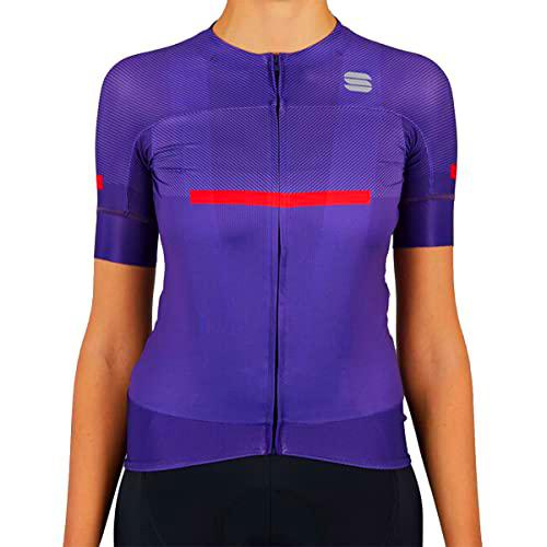 Sportful EVO W Jersey T-Shirt, Violet, L para Mujer