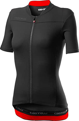 CASTELLI Alma 3 Jersey Camiseta Larga, Light Black/Red