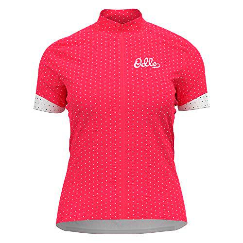 Odlo Women's Essential Print Jersey, Paradise Pink