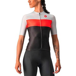 CASTELLI Aero Pro W Jersey Túnica de enfermería, Light Black/Brilliant Pink-SIL