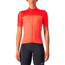 castelli Tejido Muy rápido Camiseta, Mujer, Coral Flash/Brilliant Pink, XS