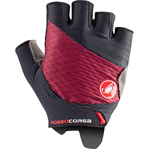 castelli Rojo Corsa 2W Glove Guantes de Ciclismo, Mujer, Burdeos, M