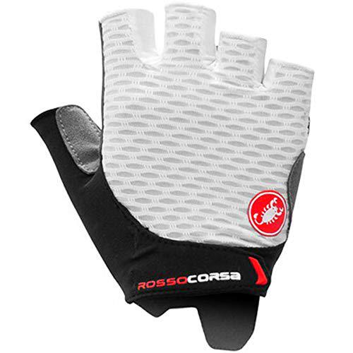 castelli Rosso Corsa 2 W Glove, Women's, White Black, L