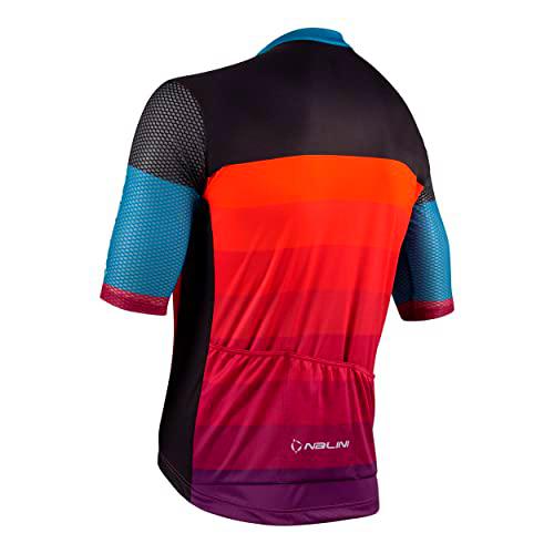 NALINI Bas Classica Jersey T-Shirt, TISCALI Purple/Red/Black, S Men's